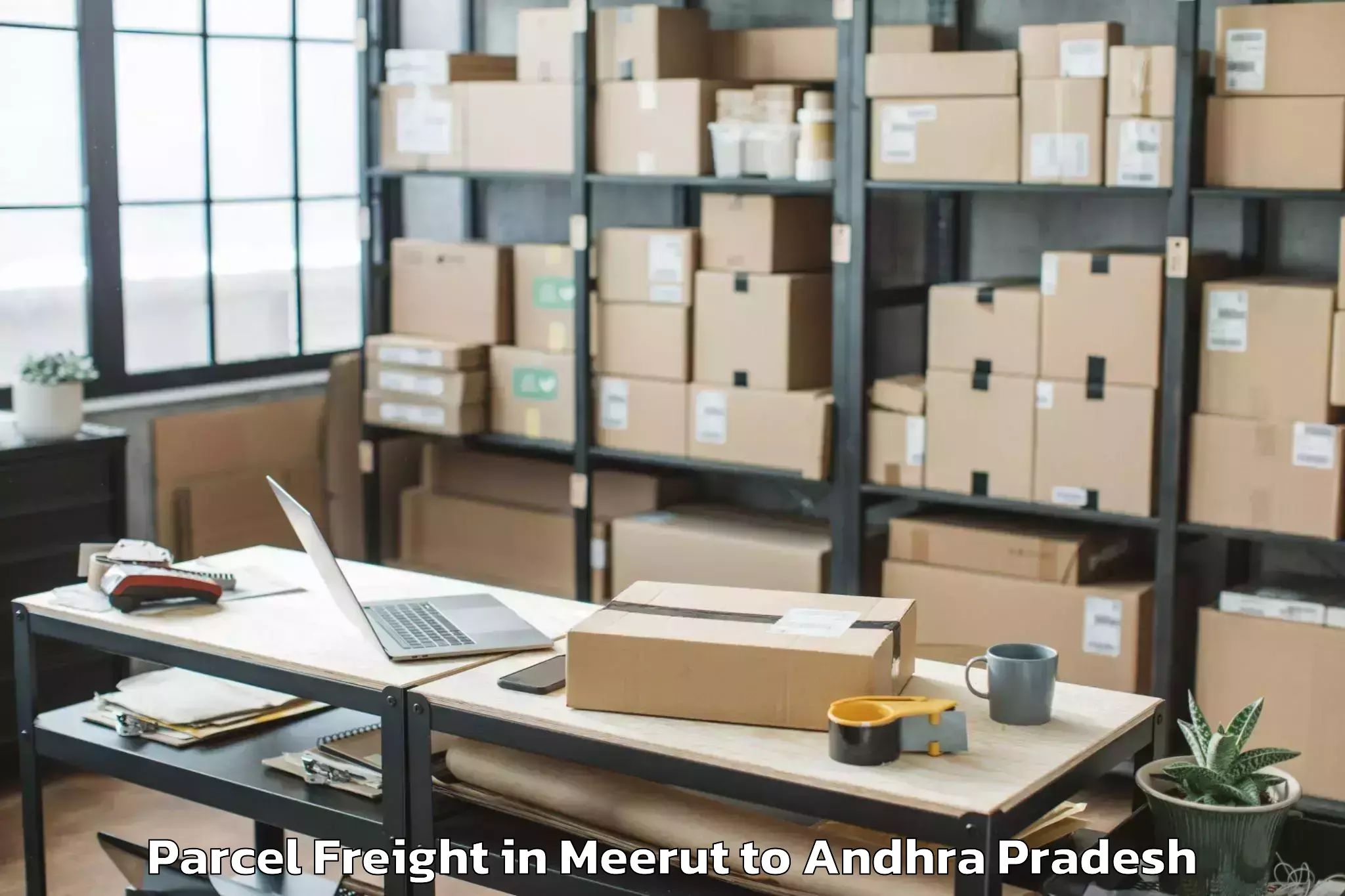 Book Your Meerut to Bantumilli Parcel Freight Today